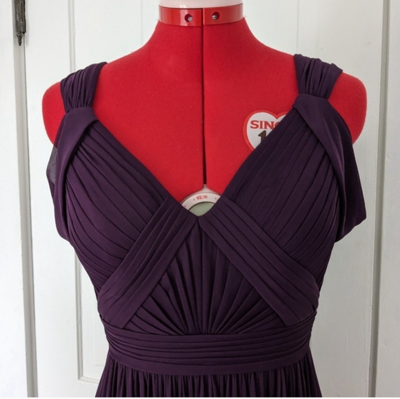 Azazie Calla Dress in Grape, size 2 - Picture 2 of 12